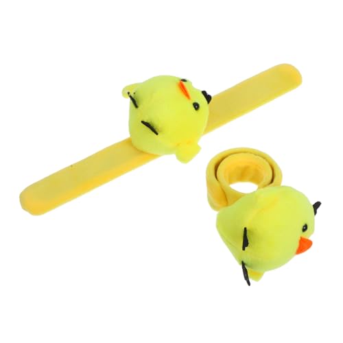 HOMOCONO Party Favors Slap-Armband Für Jungen Und Mädchen Entzückendes Huhn-plüsch-schnappband Für Das Handgelenk Lustiges Party-Spielzeug von HOMOCONO