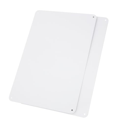 HOMOCONO 2 Stück Metall Blanko Schilder für Sublimation Wetterfeste Blechschilder mit Vorgebohrten Löchern für Geschäfte und DIY Projekte Vielseitige Anwendungsmöglichkeiten von HOMOCONO