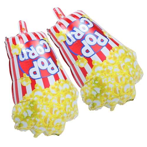 HOMOCONO 2 Stück Popcorn Folienballons für Kinoabend Dekoration Lustige Party für Filmabende Geburtstagsfeiern und Babypartys Einfache Montage HOMOCONO 2 Stück Popcorn Folienballons für Kinoabend Dekoration Lustige Party für Filmabende Geburtstagsfeiern und Babypartys Einfache Montage von HOMOCONO