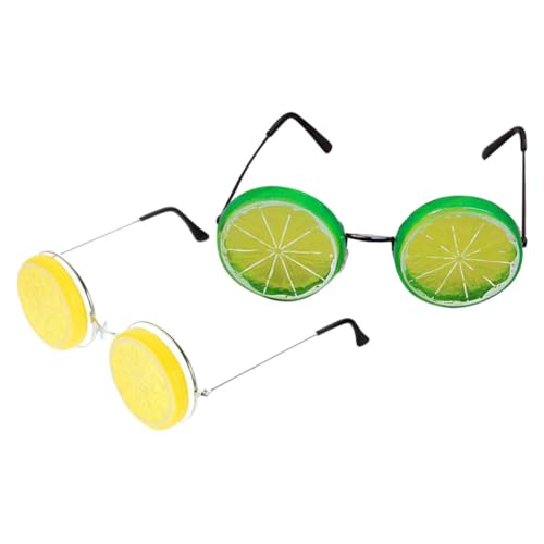 HOMOCONO 2 Stück Zitronenbrille Lustige Sonnenbrille für Partys Kostüme und Veranstaltungen Auffälliges Design für Besondere Anlässe für Sommerfeiern und Fotoshootings HOMOCONO 2 Stück Zitronenbrille Lustige Sonnenbrille für Partys Kostüme und Veranstaltungen Auffälliges Design für Besondere Anlässe für Sommerfeiern und Fotoshootings von HOMOCONO