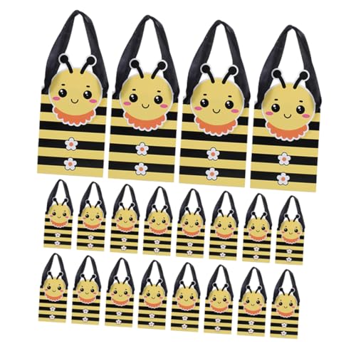 HOMOCONO 20 Stück Bienen Themen Papiertüten mit Griffen Süße Geschenkbeutel für Babyparty Geburtstagsfeier und Hochzeiten für Snacks und Süßigkeiten HOMOCONO 20 Stück Bienen Themen Papiertüten mit Griffen Süße Geschenkbeutel für Babyparty Geburtstagsfeier und Hochzeiten für Snacks und Süßigkeiten von HOMOCONO