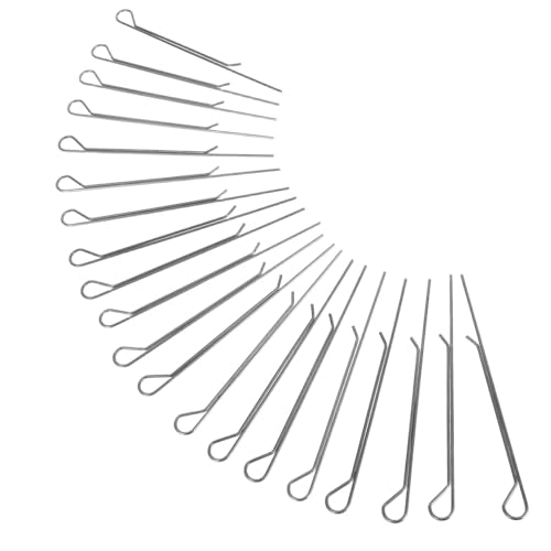 HOMOCONO 20 Stück Halter aus Kohlenstoffstahl Zentrierwerkzeug für DIY Kerzenherstellung Stabilisierung für Dochtkerne Zubehör für Gleichmäßiges Brennen von HOMOCONO