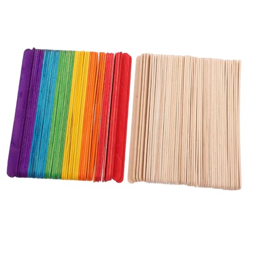 HOMOCONO 200 Stück Teiliges Bunte Holzstäbchen zum Basteln Langlebige Eisstiele Holz Vielseitig Einsetzbar für Diy Kunstprojekte Schule und Kreative Handarbeiten HOMOCONO 200 Stück Teiliges Bunte Holzstäbchen zum Basteln Langlebige Eisstiele Holz Vielseitig Einsetzbar für Diy Kunstprojekte Schule und Kreative Handarbeiten von HOMOCONO