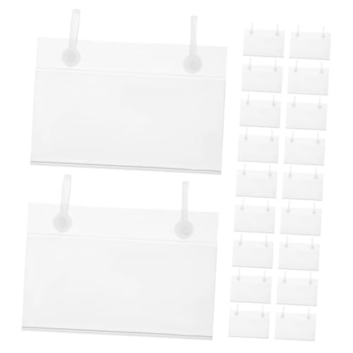 HOMOCONO 20Stücke Pack Transparente Etikettenhalter mit Doppelhakenverschluss Preisetiketten Clips für Körbe und Märkte für Geschäfte und Küchen HOMOCONO 20Stücke Pack Transparente Etikettenhalter mit Doppelhakenverschluss Preisetiketten Clips für Körbe und Märkte für Geschäfte und Küchen von HOMOCONO