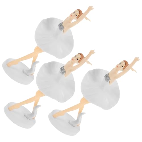 HOMOCONO 3 Stück Ballett Mädchen Figuren Tortendekoration für Hochzeiten und Geburtstagsfeiern Ballett Tänzerinnen für Zuhause und Desk Dekoration HOMOCONO 3 Stück Ballett Mädchen Figuren Tortendekoration für Hochzeiten und Geburtstagsfeiern Ballett Tänzerinnen für Zuhause und Desk Dekoration von HOMOCONO