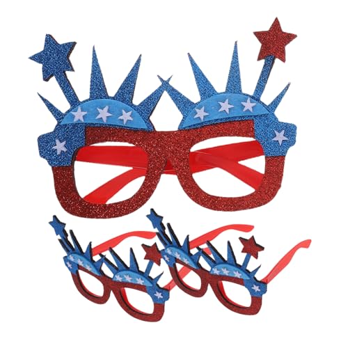 HOMOCONO 3 Stück Patriotische Sonnenbrillen für Unabhängigkeitstag Stylische Partyaccessoires für Erwachsene Dekoration für Amerikanische Feste und Feiern HOMOCONO 3 Stück Patriotische Sonnenbrillen für Unabhängigkeitstag Stylische Partyaccessoires für Erwachsene Dekoration für Amerikanische Feste und Feiern von HOMOCONO