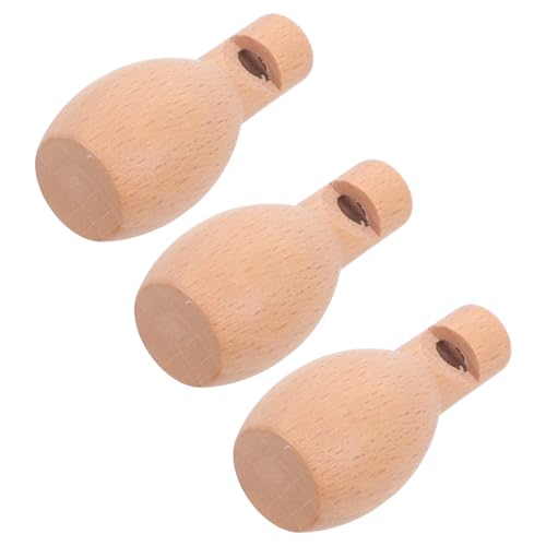 HOMOCONO 3 Stück Teiliges Mini Holzpfeife für DIY Malen und Musizieren für Kreative Bastelprojekte für Partys und Feiertage von HOMOCONO