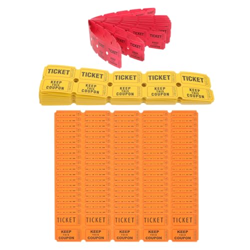 HOMOCONO 300 Stück Raffle Tickets für Partys Papier Lose für Verlosungen und Feierlichkeiten für Veranstaltungen Karneval und Spiele HOMOCONO 300 Stück Raffle Tickets für Partys Papier Lose für Verlosungen und Feierlichkeiten für Veranstaltungen Karneval und Spiele von HOMOCONO