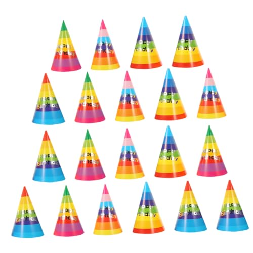 HOMOCONO 36 Stück Regenbogen Geburtstagshüte, Kegelhüte Für Geburtstagspartys, Geburtstagsdekoration, Geburtstagsparty Kappe, Papierparty Kopfbedeckungen, Süße Geburtstagskopfbedeckungen, HOMOCONO 36 Stück Regenbogen Geburtstagshüte, Kegelhüte Für Geburtstagspartys, Geburtstagsdekoration, Geburtstagsparty Kappe, Papierparty Kopfbedeckungen, Süße Geburtstagskopfbedeckungen, von HOMOCONO