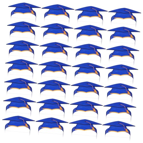 HOMOCONO 36 Stücke Graduation Cap Erwachsene Hut Graduation Verzierungen Papier Graduation Hut Charme Für Absolventen von HOMOCONO