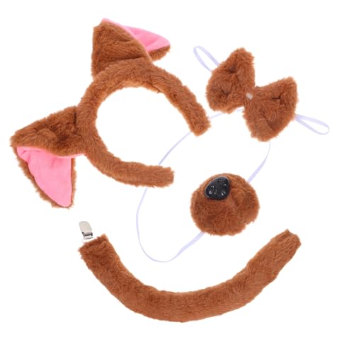 HOMOCONO 4 Stück Fliege Nase für Niedliches Hundekostüm Cosplay Zubehör für Partys aus Weichem Plüschmaterial Anpassbare für Kreatives Rollenspiel HOMOCONO 4 Stück Fliege Nase für Niedliches Hundekostüm Cosplay Zubehör für Partys aus Weichem Plüschmaterial Anpassbare für Kreatives Rollenspiel von HOMOCONO