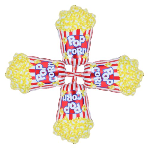 HOMOCONO 4 Stück Popcornballon Filmpartydekorationen Popcorn-Dekorationen für Partys Popcorn Party bevorzugt Partydekorationen für Filmabende Zubehör für Film-Mottopartys Aluminiumfolie HOMOCONO 4 Stück Popcornballon Filmpartydekorationen Popcorn-Dekorationen für Partys Popcorn Party bevorzugt Partydekorationen für Filmabende Zubehör für Film-Mottopartys Aluminiumfolie von HOMOCONO
