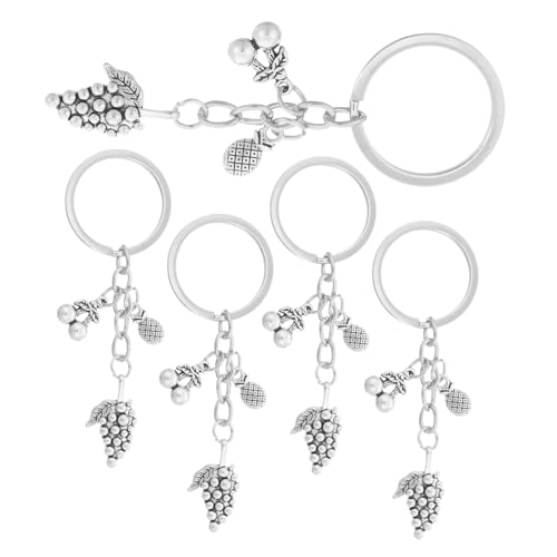HOMOCONO 5 Stück Ananas Traube Kirsche Pendants für Erwachsene Diy Bastelbedarf für Sommerpartys Handtaschen Charms und Schlüsselhalter HOMOCONO 5 Stück Ananas Traube Kirsche Pendants für Erwachsene Diy Bastelbedarf für Sommerpartys Handtaschen Charms und Schlüsselhalter von HOMOCONO