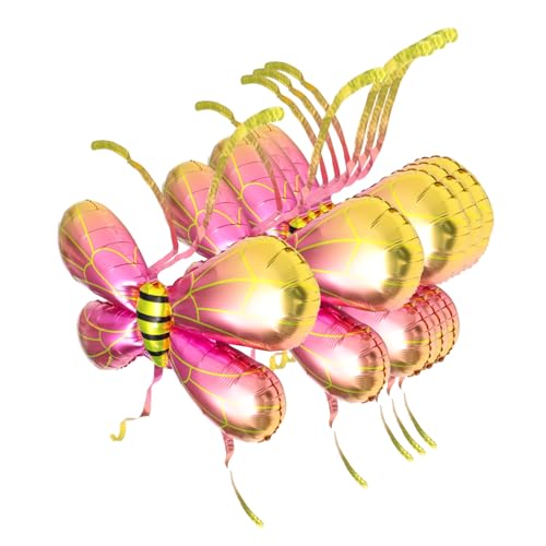 HOMOCONO 5 Stück Bienenflügel Ballons Aluminium Folienballons für Geburtstagsfeiern Dekorationen Fotorequisiten Kostümzubehör für Erwachsene Pastellfarben HOMOCONO 5 Stück Bienenflügel Ballons Aluminium Folienballons für Geburtstagsfeiern Dekorationen Fotorequisiten Kostümzubehör für Erwachsene Pastellfarben von HOMOCONO