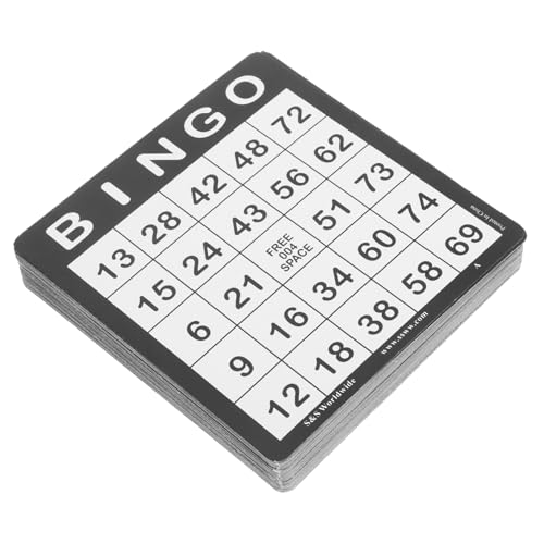 HOMOCONO 50 Stück Bingo Karten Interaktive Spielkarten für Familienfeiern Lernspielzeug für Partybedarf für Karneval und Reisen Fördert Zahlenverständnis und Familienspaß HOMOCONO 50 Stück Bingo Karten Interaktive Spielkarten für Familienfeiern Lernspielzeug für Partybedarf für Karneval und Reisen Fördert Zahlenverständnis und Familienspaß von HOMOCONO