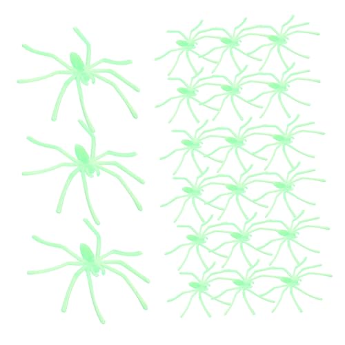HOMOCONO 50 Stück Halloween Glow In The Dark Spinne Halloween Spinne Dekoration Spinnen Halloween Dekorationen Halloween Dekoration Spinne Gefälschte Spinne Halloween Dekorationen Spinne von HOMOCONO