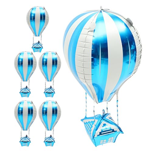 HOMOCONO 6 Stück Luftballon Bunte Heißluftballon Folienballons aus Aluminium für Geburtstagsfeiern Babypartys und Reisen Dekoration für Klassenzimmer HOMOCONO 6 Stück Luftballon Bunte Heißluftballon Folienballons aus Aluminium für Geburtstagsfeiern Babypartys und Reisen Dekoration für Klassenzimmer von HOMOCONO