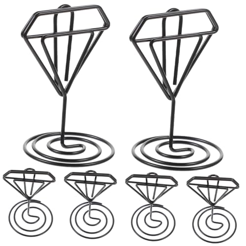 HOMOCONO 6 Stück Notizordner, Nummernkartenhalter, Namenskartenhalter Für Tische, Tischkartenhalter, Hochzeitsnummernhalter, Tischkartenhalter, Platzkartenhalter Für Hochzeiten, von HOMOCONO