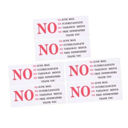 HOMOCONO 6 Stück Wasserdichte PVC Briefkastensignale für Zuhause und Geschäft Selbstklebende Erinnerung für Effiziente Postsortierung und Dauerhafte Nutzung HOMOCONO 6 Stück Wasserdichte PVC Briefkastensignale für Zuhause und Geschäft Selbstklebende Erinnerung für Effiziente Postsortierung und Dauerhafte Nutzung von HOMOCONO