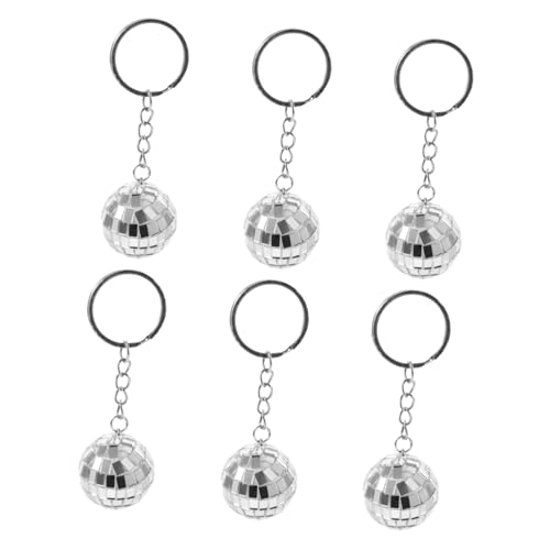 HOMOCONO 6Stücke Teiliges Mini Spiegel Disco Ball Schlüsselanhänger Multifunktionale Taschenanhänger für Partys Geburtstagsgeschenke und Anlässe HOMOCONO 6Stücke Teiliges Mini Spiegel Disco Ball Schlüsselanhänger Multifunktionale Taschenanhänger für Partys Geburtstagsgeschenke und Anlässe von HOMOCONO