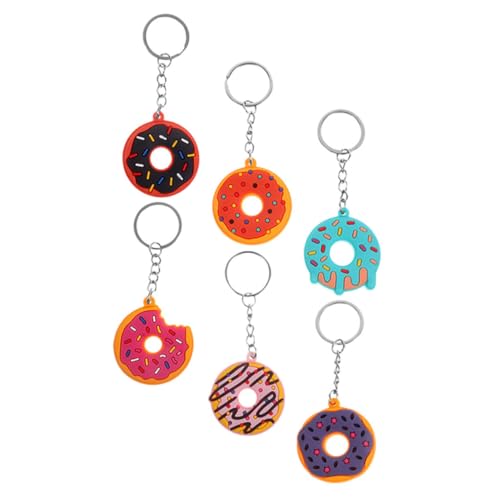 HOMOCONO 6er Set Donut Schlüsselanhänger Aus PVC üße Anhänger Für Rucksäcke Auto Und Party Mitgebsel Ideal Für Kindergeburtstage Und Feiern HOMOCONO 6er Set Donut Schlüsselanhänger Aus PVC üße Anhänger Für Rucksäcke Auto Und Party Mitgebsel Ideal Für Kindergeburtstage Und Feiern von HOMOCONO
