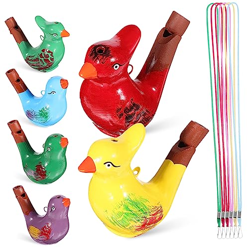 HOMOCONO 6er Set Keramische Vogel Pfeifen Handgemachte Cartoon Vogel Wasser Pfeifen Mit Lanyards Musikalisches Für Lustige Für Geburtstage Und Outdoor Aktivitäten Mixed HOMOCONO 6er Set Keramische Vogel Pfeifen Handgemachte Cartoon Vogel Wasser Pfeifen Mit Lanyards Musikalisches Für Lustige Für Geburtstage Und Outdoor Aktivitäten Mixed von HOMOCONO