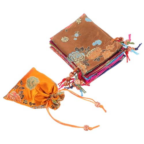 HOMOCONO 8 Stück Aufbewahrungstaschen mit Stickerei für Schmuck Süßigkeiten und Hochzeitsgeschenke Vielseitig Einsetzbar und Elegant HOMOCONO 8 Stück Aufbewahrungstaschen mit Stickerei für Schmuck Süßigkeiten und Hochzeitsgeschenke Vielseitig Einsetzbar und Elegant von HOMOCONO