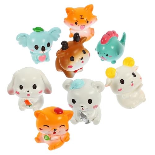 HOMOCONO 8 Stück Miniaturfiguren Aus Kunstharz, Spielzeug, Kuchendekoration, Tierfiguren Aus Kunstharz, Tierstatue, Kuchendekor Aus Kunstharz, Kuchendekor Aus Kunstharz, Cupcake Topper Zum HOMOCONO 8 Stück Miniaturfiguren Aus Kunstharz, Spielzeug, Kuchendekoration, Tierfiguren Aus Kunstharz, Tierstatue, Kuchendekor Aus Kunstharz, Kuchendekor Aus Kunstharz, Cupcake Topper Zum von HOMOCONO