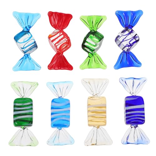 HOMOCONO 8 Stück Teiliges aus Bunten Süßigkeiten Ornamenten Hochwertige Tischdekoration für Schlafzimmer und Büro und Künstlerische Glaskunst für Stilvolle HOMOCONO 8 Stück Teiliges aus Bunten Süßigkeiten Ornamenten Hochwertige Tischdekoration für Schlafzimmer und Büro und Künstlerische Glaskunst für Stilvolle von HOMOCONO
