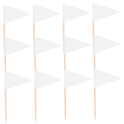 HOMOCONO Blanko Zahnstocher Flaggen Mini Dreieck Einfarbig Für Cocktails Obst Cupcakes Topper Lebensmittelmarker Für Vorspeisen Cupcakes Käse Obst Party Dekorationen HOMOCONO Blanko Zahnstocher Flaggen Mini Dreieck Einfarbig Für Cocktails Obst Cupcakes Topper Lebensmittelmarker Für Vorspeisen Cupcakes Käse Obst Party Dekorationen von HOMOCONO