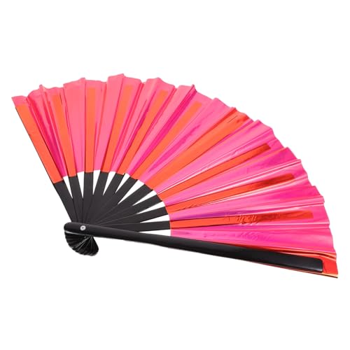 HOMOCONO Faltbarer Chinesischer Handfächer Irideszierender Party Fächer aus PVC für Hochzeiten Tanz und Performance Requisiten Große Auswahl an Farben Kompakt und Praktisch HOMOCONO Faltbarer Chinesischer Handfächer Irideszierender Party Fächer aus PVC für Hochzeiten Tanz und Performance Requisiten Große Auswahl an Farben Kompakt und Praktisch von HOMOCONO