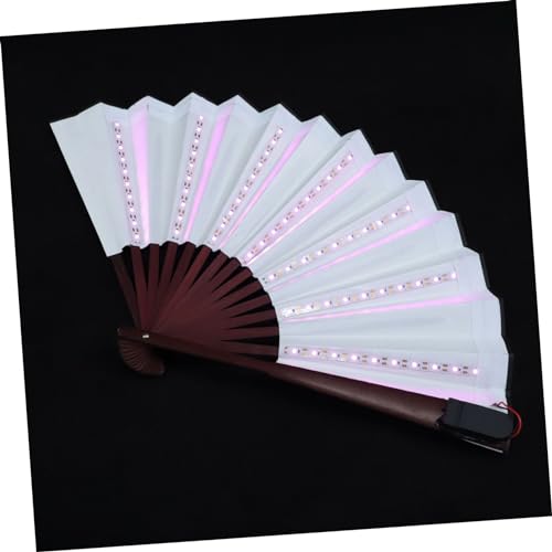 HOMOCONO Faltbarer LED Leuchtfächer für Bühnenperformances Kreatives Deko Accessoire für Partys und Shows Glänzender Eleganter Fächer aus Hochwertigem Material HOMOCONO Faltbarer LED Leuchtfächer für Bühnenperformances Kreatives Deko Accessoire für Partys und Shows Glänzender Eleganter Fächer aus Hochwertigem Material von HOMOCONO