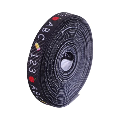 HOMOCONO Geschenkband Mit Schulmotiven: 9,1 M Langes Polyester-stoffband Mit Bleistiftaufdruck – Zum Basteln Am Ersten Schultag, Als Dankeschön Für Den Lehrer Oder Als Abschlussdekoration von HOMOCONO