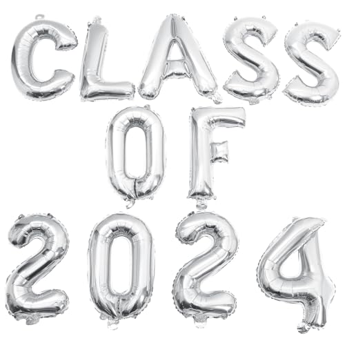 HOMOCONO Graduation Party Ballon Set Aluminiumfolie Luftballons Class Of Dekoration Leicht Montierbar Für Innen Außen Partydeko HOMOCONO Graduation Party Ballon Set Aluminiumfolie Luftballons Class Of Dekoration Leicht Montierbar Für Innen Außen Partydeko von HOMOCONO