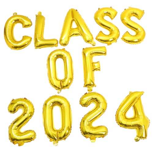 HOMOCONO Graduationsballon Set Class Of Folienballons Partydeko Dekoratives Luftballon Set für Abschlussfeier als Fotohintergrund und Raumdekoration HOMOCONO Graduationsballon Set Class Of Folienballons Partydeko Dekoratives Luftballon Set für Abschlussfeier als Fotohintergrund und Raumdekoration von HOMOCONO