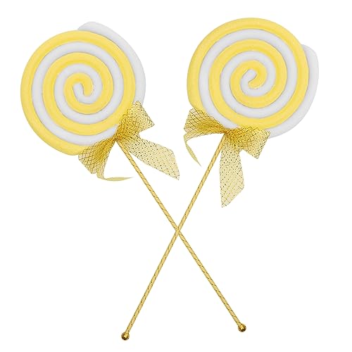 HOMOCONO 2stücke Große Simulation Lollipop Requisiten Für Party Hochzeit Fensterdeko Als Fotoaccessoires Und Süßigkeitenornamente Für Festivals Und Bastelarbeiten von HOMOCONO