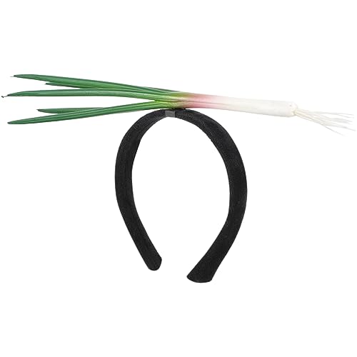 HOMOCONO Grünes Zwiebel Stirnband Lustiges Haaraccessoire für Partys Kostümzubehör für Männer und Frauen für Neujahr Geburtstage und Themenfeiern von HOMOCONO