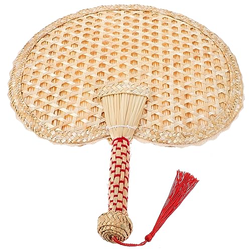 HOMOCONO Handgewebter Weizenstrohfächer Tragbarer Sommerfächer Vintage Handfächer für Hochzeiten Tanz und Dekoration Design Handgefertigt für Outdoor Aktivitäten und Bühnenauftritte HOMOCONO Handgewebter Weizenstrohfächer Tragbarer Sommerfächer Vintage Handfächer für Hochzeiten Tanz und Dekoration Design Handgefertigt für Outdoor Aktivitäten und Bühnenauftritte von HOMOCONO