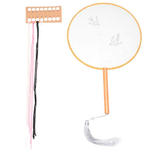 HOMOCONO Handmade Stickerei Fächer Kit Diy Materialien für Chinesische Seidenfächer für Anfänger und Erwachsene Frühling HOMOCONO Handmade Stickerei Fächer Kit Diy Materialien für Chinesische Seidenfächer für Anfänger und Erwachsene Frühling von HOMOCONO