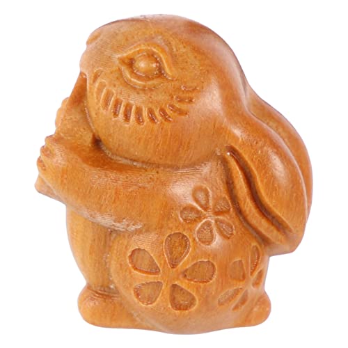 HOMOCONO Hasenanhänger Aus Holz Schlüsselanhänger Ornament Holzanhänger Für von HOMOCONO