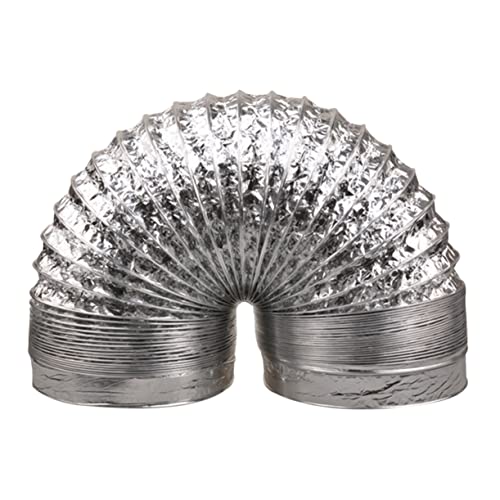 HOMOCONO Hochtemperaturbeständiger Aluminiumfolien Abluftschlauch Durchmesser Flexibel für Hvac Küchen Badezimmer Gewächshäuser und Klimaanlagen HOMOCONO Hochtemperaturbeständiger Aluminiumfolien Abluftschlauch Durchmesser Flexibel für Hvac Küchen Badezimmer Gewächshäuser und Klimaanlagen von HOMOCONO
