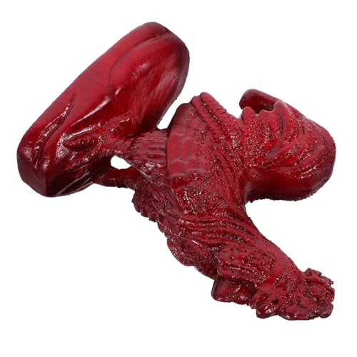HOMOCONO Holzfiguren Hahnfigur Garten Dekoration Hölzerne Tierfiguren Ornament Für Schreibtisch Innenhof von HOMOCONO