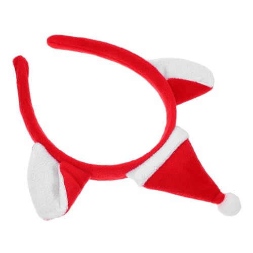 HOMOCONO Katzenohren Haarreif mit Weihnachtsmann Mütze Niedliches Tier Stirnband für Festliche Events Cosplay und Partys für Erwachsene HOMOCONO Katzenohren Haarreif mit Weihnachtsmann Mütze Niedliches Tier Stirnband für Festliche Events Cosplay und Partys für Erwachsene von HOMOCONO