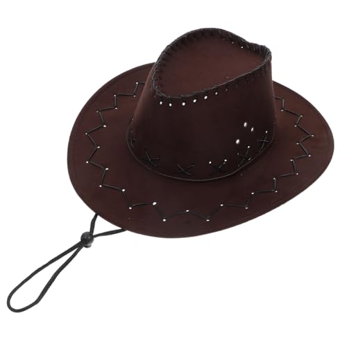 HOMOCONO Hut Für Jungen Und Mädchen Im Western-stil Zum Anziehen Uv-beständig Bequem Atmungsaktiv Party-accessoire HOMOCONO Hut Für Jungen Und Mädchen Im Western-stil Zum Anziehen Uv-beständig Bequem Atmungsaktiv Party-accessoire von HOMOCONO