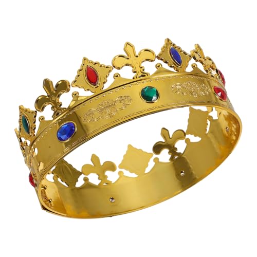 HOMOCONO Königskrone für Jungen Kostümkrone für Halloween und Geburtstagsfeiern Leichtes Königliches Kopfschmuck Accessoire für Einzigartiges Design Vielseitig Einsetzbar Bequem zu Tragen HOMOCONO Königskrone für Jungen Kostümkrone für Halloween und Geburtstagsfeiern Leichtes Königliches Kopfschmuck Accessoire für Einzigartiges Design Vielseitig Einsetzbar Bequem zu Tragen von HOMOCONO