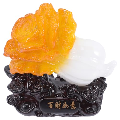 HOMOCONO Kreative Harz Dekoration Form Eines Chinesischen Imitation Jade Tischdeko für Büro und Zuhause Glücksbringer für Empfangsbereich Gelb HOMOCONO Kreative Harz Dekoration Form Eines Chinesischen Imitation Jade Tischdeko für Büro und Zuhause Glücksbringer für Empfangsbereich Gelb von HOMOCONO