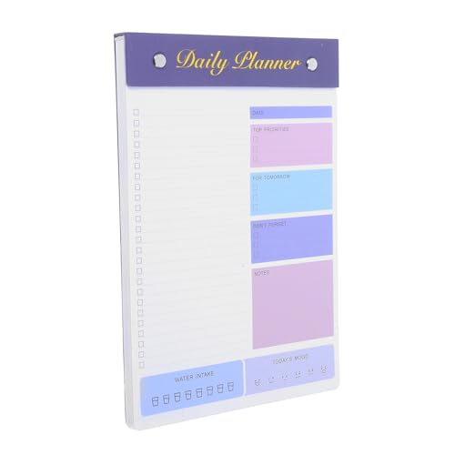 HOMOCONO Kreatives Notizbuch für Lehrer Büromitarbeiter Minimalistischer Tagesplaner mit Ausreichend Schreibfläche Einfach Abreißbar Elegantes Design von HOMOCONO