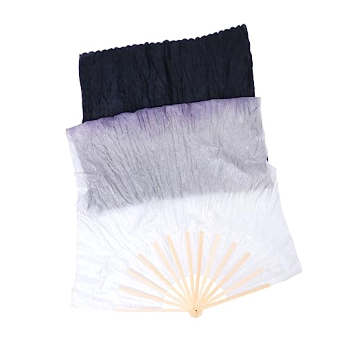 HOMOCONO Langer Bauchtanz Fächer Seide mit Bambusrahmen Gradient Farben für Frauen Eleganter Schleier für Tanzliebhaber HOMOCONO Langer Bauchtanz Fächer Seide mit Bambusrahmen Gradient Farben für Frauen Eleganter Schleier für Tanzliebhaber von HOMOCONO