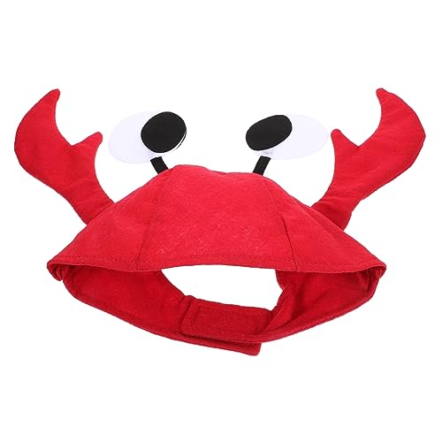 HOMOCONO Tier Krabben Hut Verstellbare Breite Krempe Ha Rot Dress up Lustige Party Hut Für Halloween von HOMOCONO