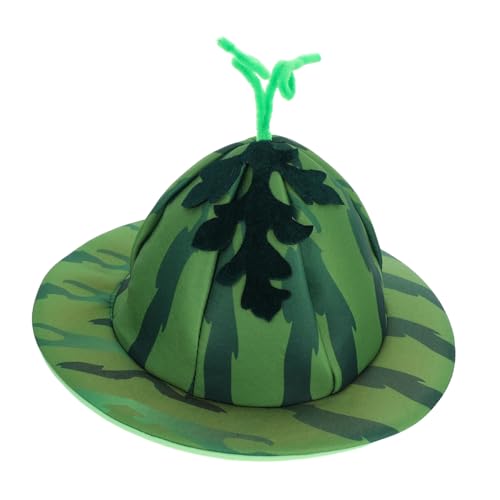 HOMOCONO Lustiger Wassermelonenhut aus Weichem Samt und Vliesstoff Verrückter Party-hut für Erwachsene Hautfreundlich Robust Vielseitiges Kostümzubehör für Halloween Weihnachten Karneval HOMOCONO Lustiger Wassermelonenhut aus Weichem Samt und Vliesstoff Verrückter Party-hut für Erwachsene Hautfreundlich Robust Vielseitiges Kostümzubehör für Halloween Weihnachten Karneval von HOMOCONO